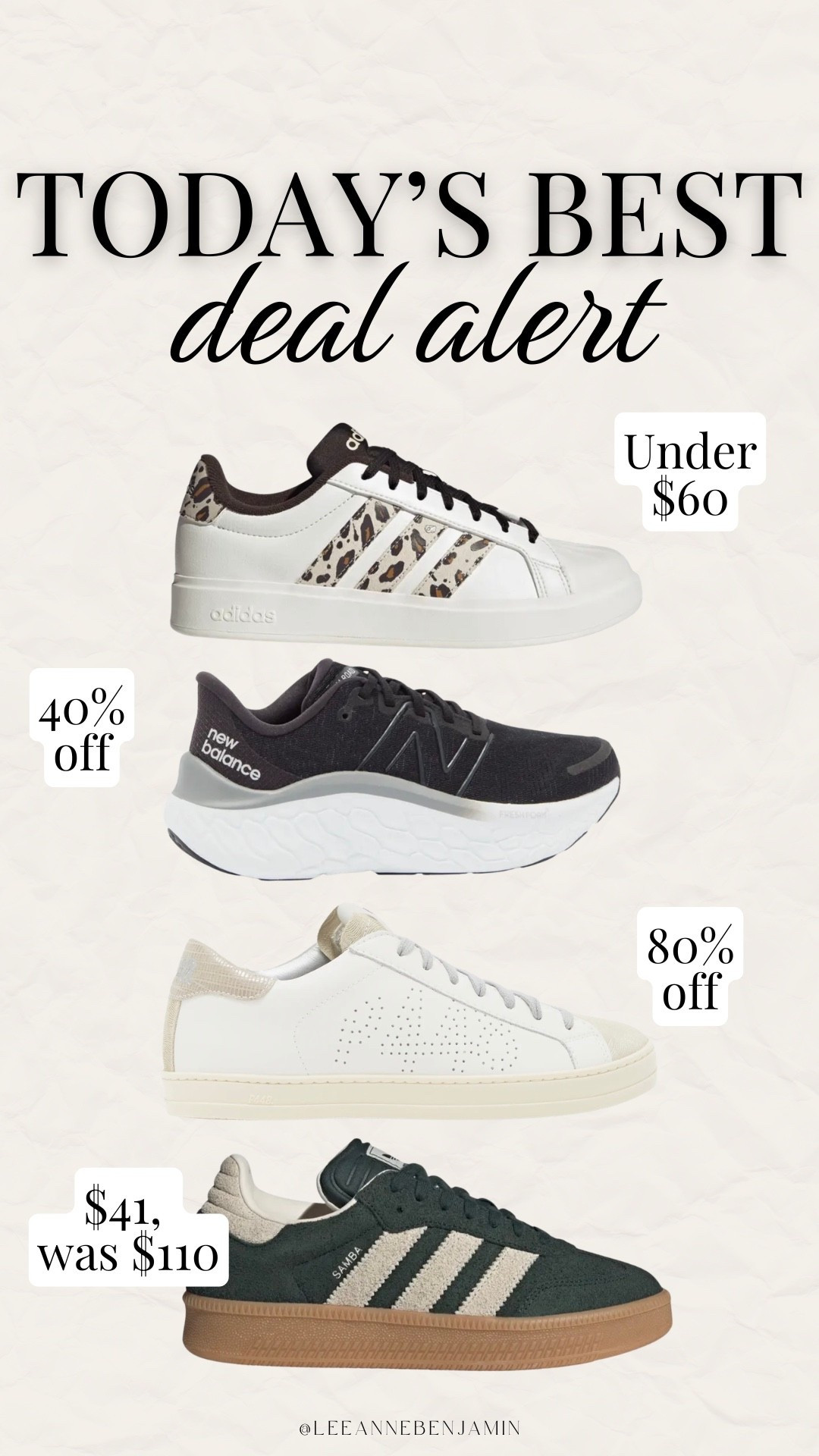 Today’s best sneaker deals!!

#LTKMothersDay #LTKSaleAlert #LTKActive