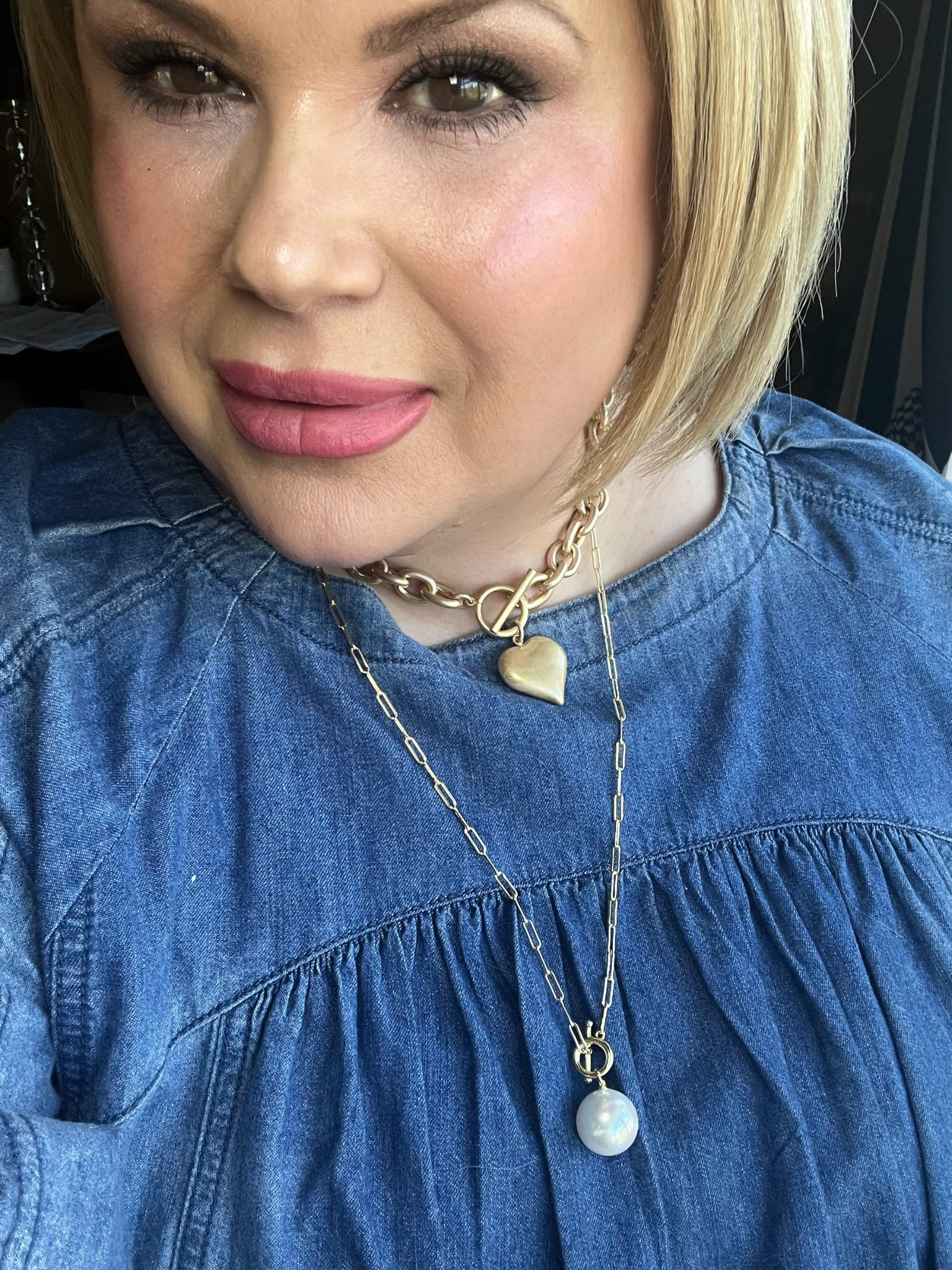 Love a great necklace stack. The puffy heart is an amazon find & the long pearl is a Melinda Maria piece.  Loving both of these together so much  

#LTKStyleTip #LTKPlusSize #LTKWorkwear