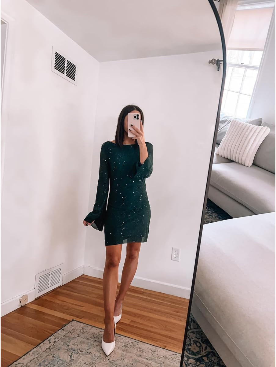 Christmas outfit- Dress wearing XS, heels true to size. Sparkly mini dress/white heels
 

 #LTKHoliday #LTKPetite #LTKFindsUnder100