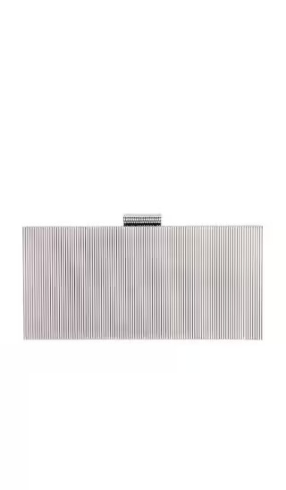 Milo Clutch in Silver Metal | Revolve Clothing (Global)