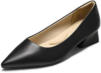 DREAM PAIRS Women's Chunky Heels Closed Toe Low Block Work Shoes Pointed Toe Dress Comfortable We... | Amazon (US)