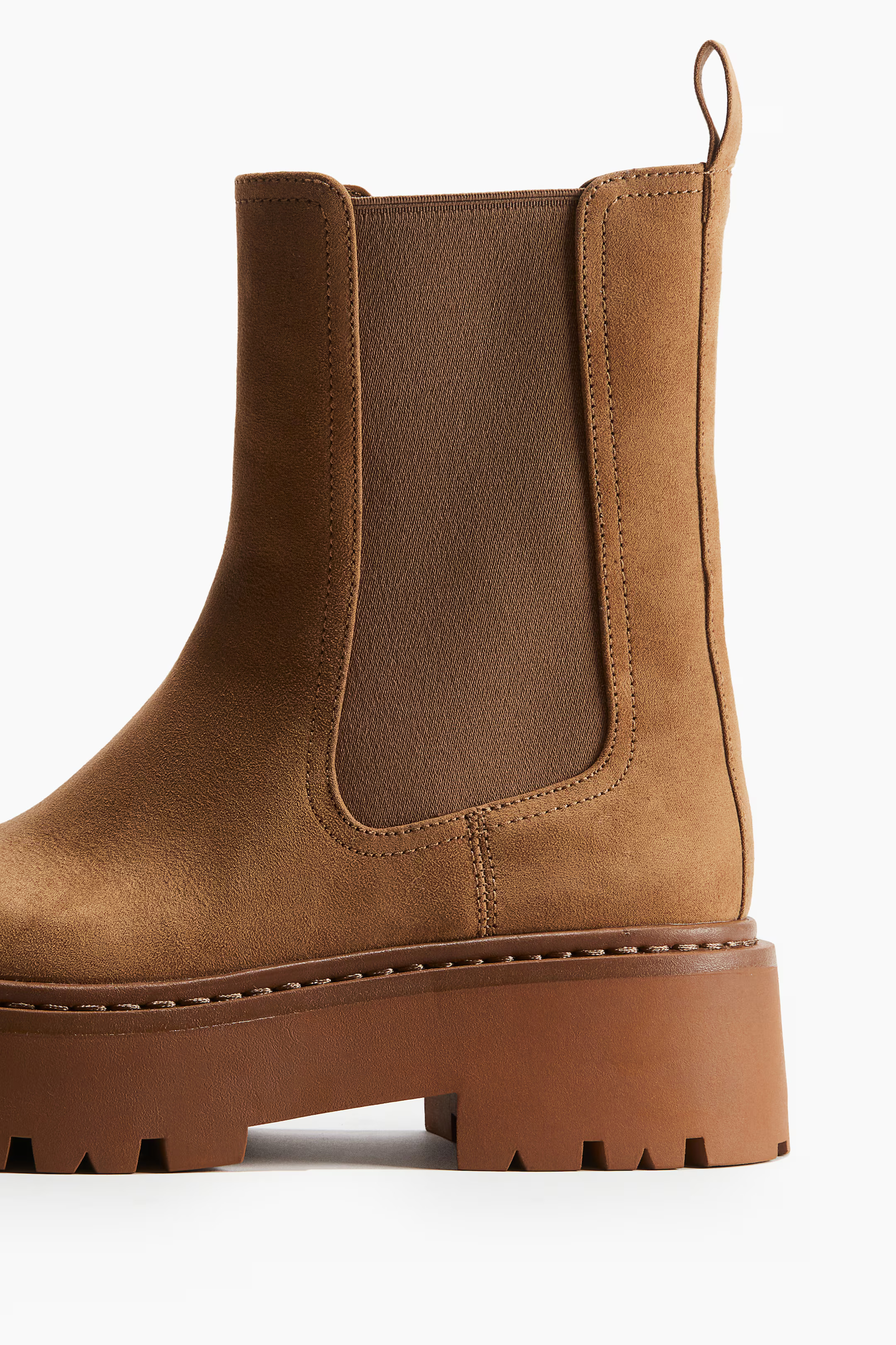 Chunky Chelsea boots - Low heel - Dark brown - Ladies | H&M GB | H&M (UK, MY, IN, SG, PH, TW, HK)