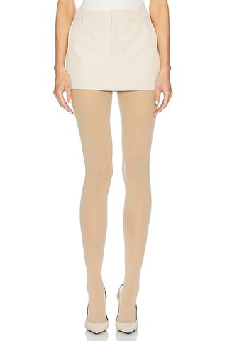 Recycled Twill Trouser Mini Skirt | FWRD 