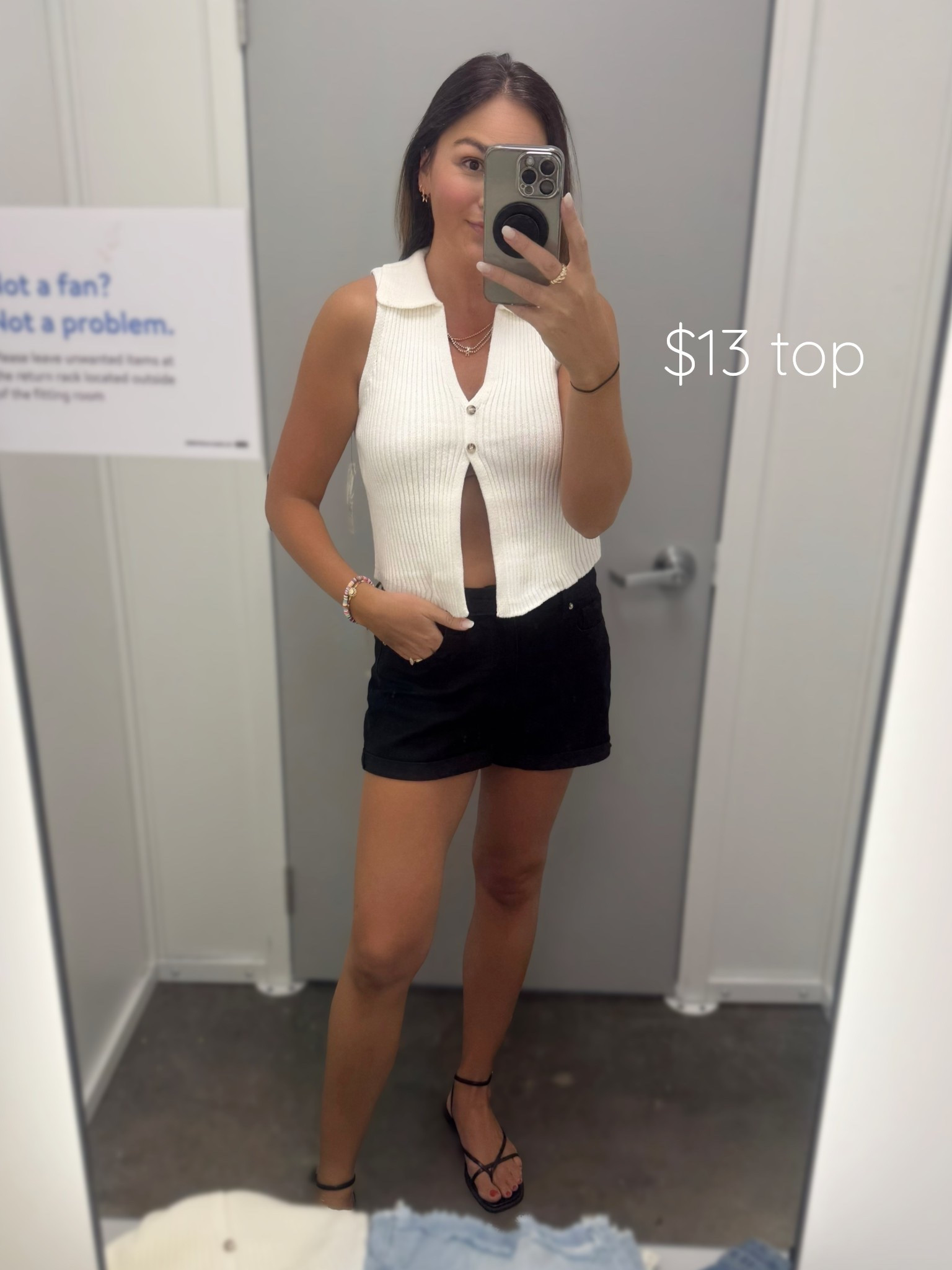 When I grabbed this top to try on, I didn’t realize the entire front was wide open 😅 You’ll only see my stomach if I’m wearing a swimsuit SO this top is not for me BUT IT ISSSS SO. CUTE. And only $13?! And comes in black as well. Get it, girls. 

I’m wearing a small. I also tried on. Medium; fit nearly identical but was slightly longer.

Walmart style, Walmart fashion

#LTKFindsUnder50 #LTKStyleTip #LTKMidsize