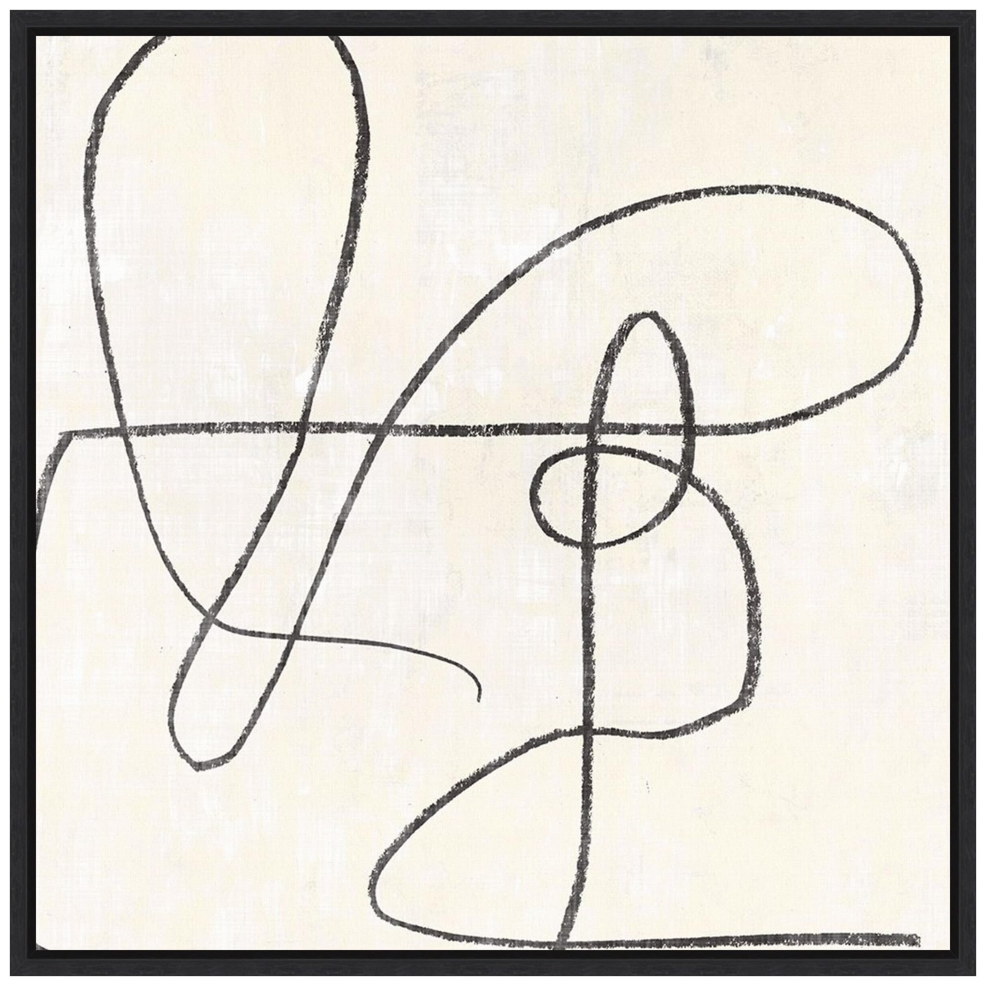 Amanti Art Framed Canvas Wall Art 30x30 Juxtaposing by PI Studio, Framed Wall Art Canvas, Abstrac... | Amazon (US)