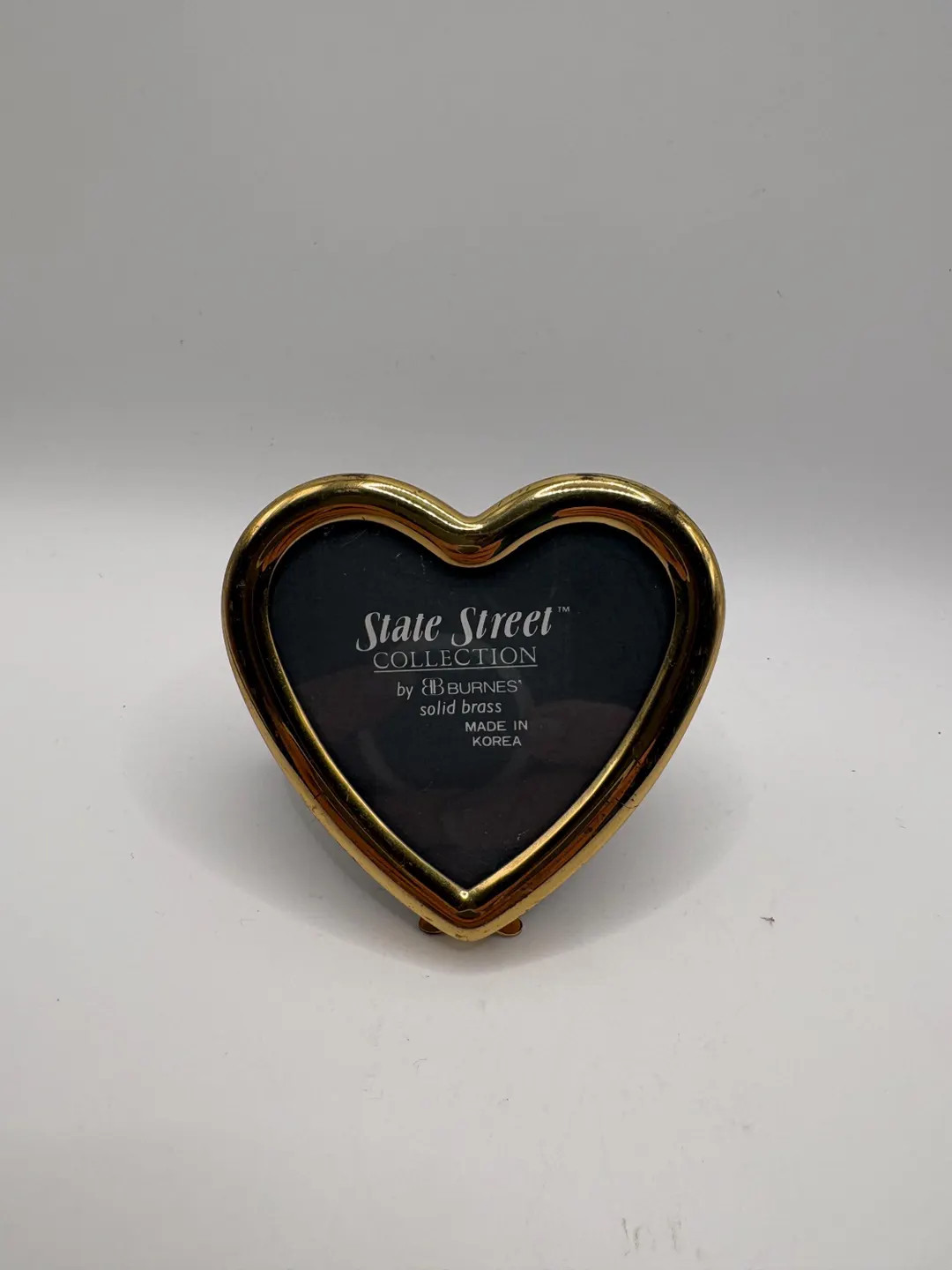 State Street by Burnes Heart Shaped Brass Photo Frame for 2.5 x 2.5 Photo | Etsy (US)