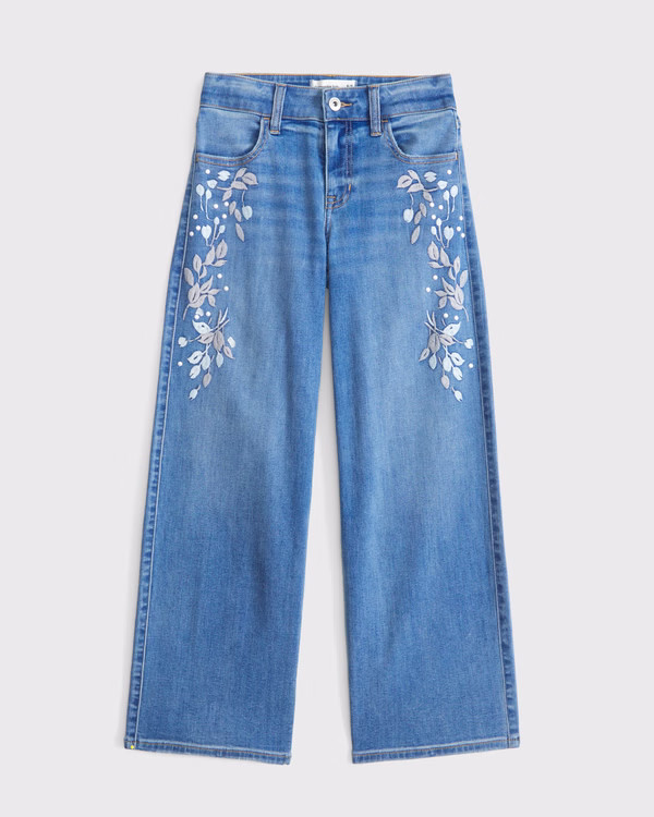 high rise wide leg jeans | Abercrombie & Fitch (US)