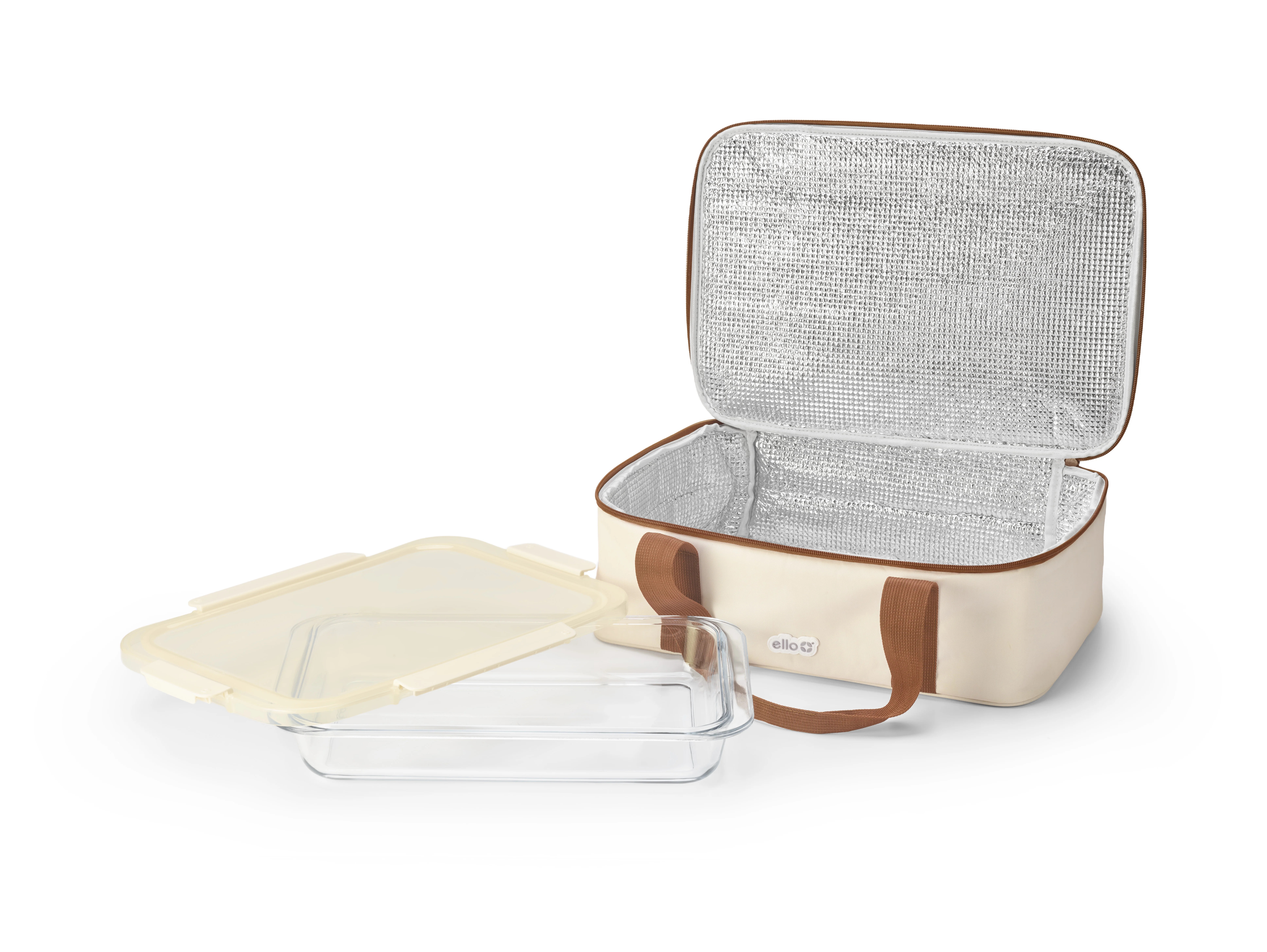 Ello Color Lock 9X13 Glass Baker with Carrier, Cream - Walmart.com | Walmart (US)