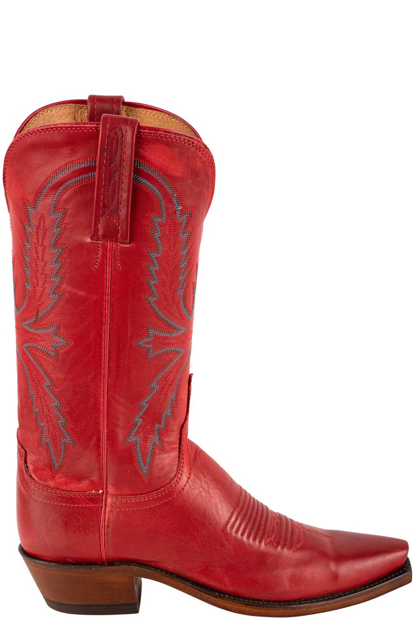 Lucchese Women's Red Savannah Cowgirl Boots - Red | Pinto Ranch | Pinto Ranch