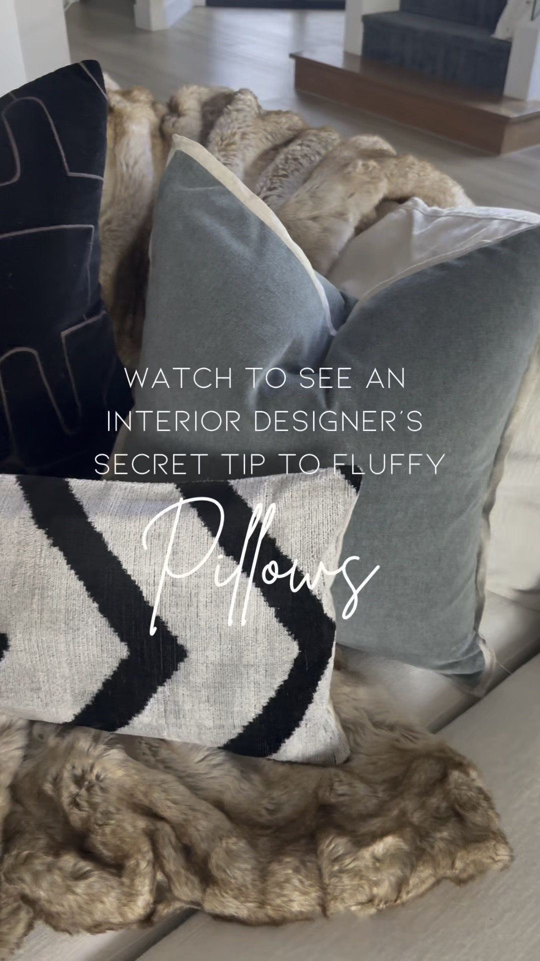 ✨✨✨ An interior designer’s pillow stuffing tips:  
1 - Use a larger pillow insert in relation to the size of the pillow cover.  Ours is a 24” insert for a 20” pillow. 
2 - Make sure the insert is down or down alternative. This provides a fuller, more shapeable pillow. 
3 - Don’t forget the karate chop!

✨✨✨ Comment PILLOWS and I’ll send the link straight to your DM  

#LTKHome #LTKWatchNow