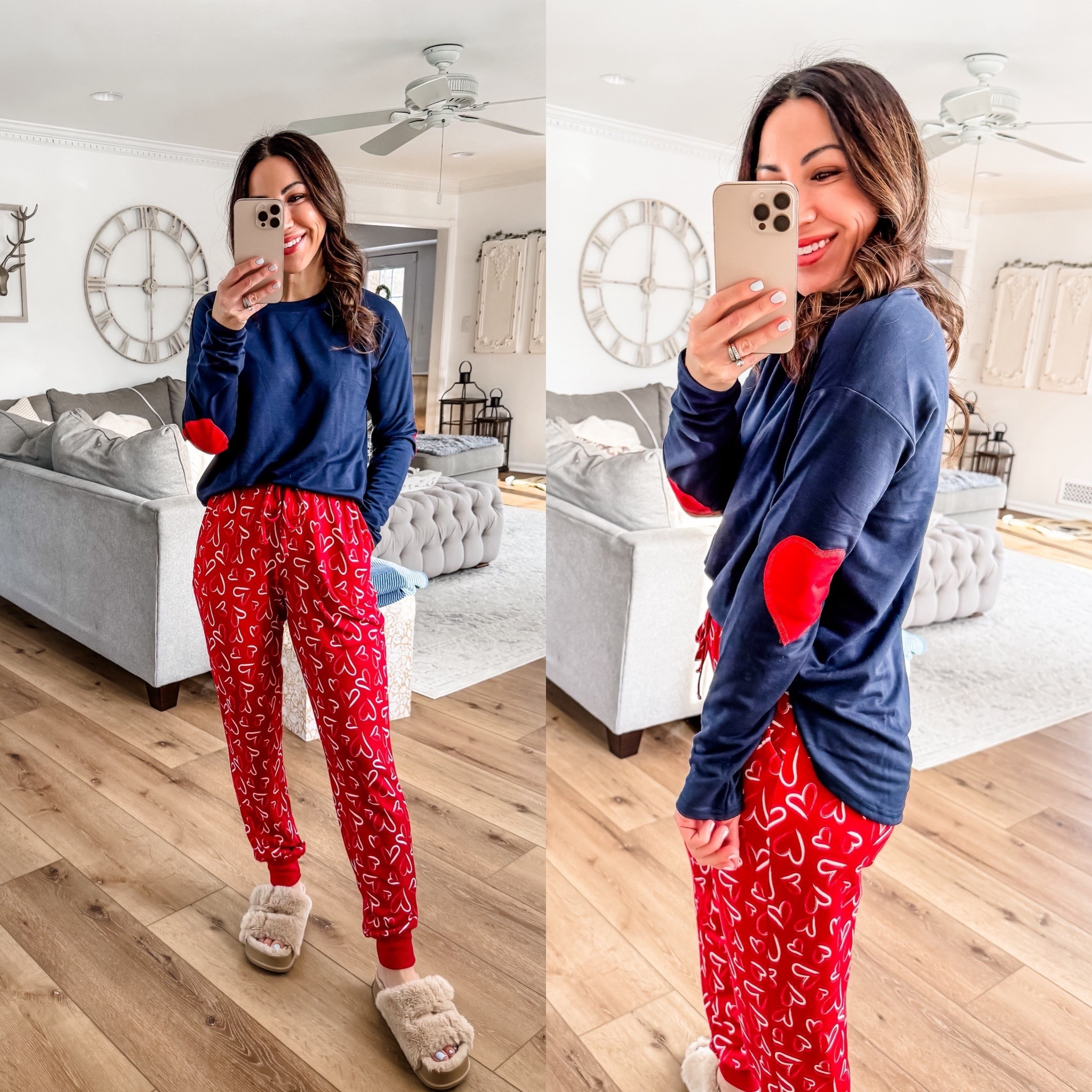 Slipper size up. Xs joggers, small top, PJs, pajamas. Valentine’s Day gift ideas.

#LTKSaleAlert #LTKValentine