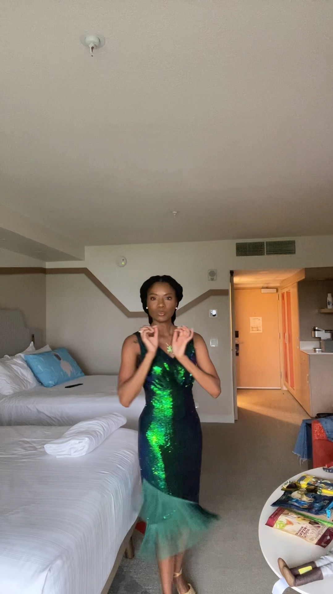 Two Princess Tiana  inspired outfits! I did my true size in all of the items. I’m a shoe 7 1/2 and a small in both dresses. #Disneybound #PrincessTiana 

#LTKFindsUnder50