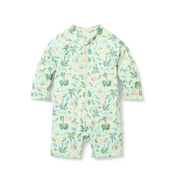 Baby Recycled Cheetah Rash Guard Swimsuit | Janie and Jack