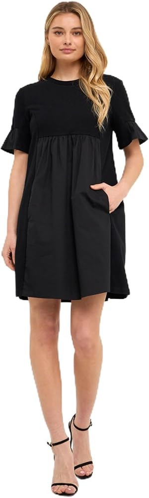 English Factory Women's Solid Mini Dress | Amazon (US)
