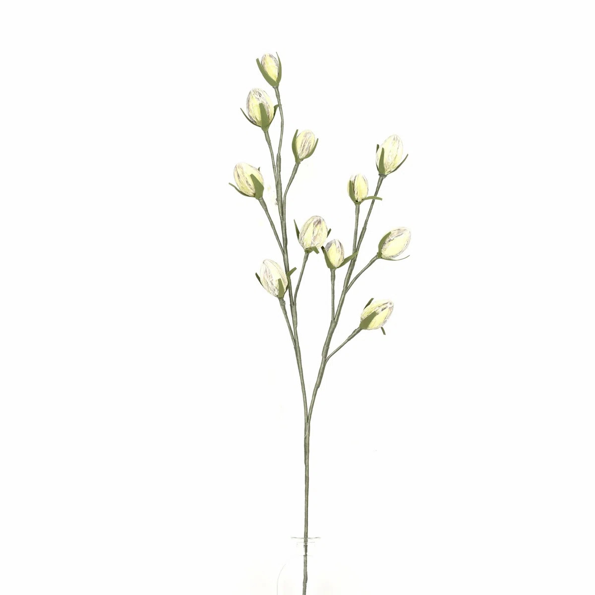 36" Artificial Freesia Bud Branch For Vase Filler, Farmhouse Long Stem Foliage Bulk Bouquet For W... | Wayfair North America