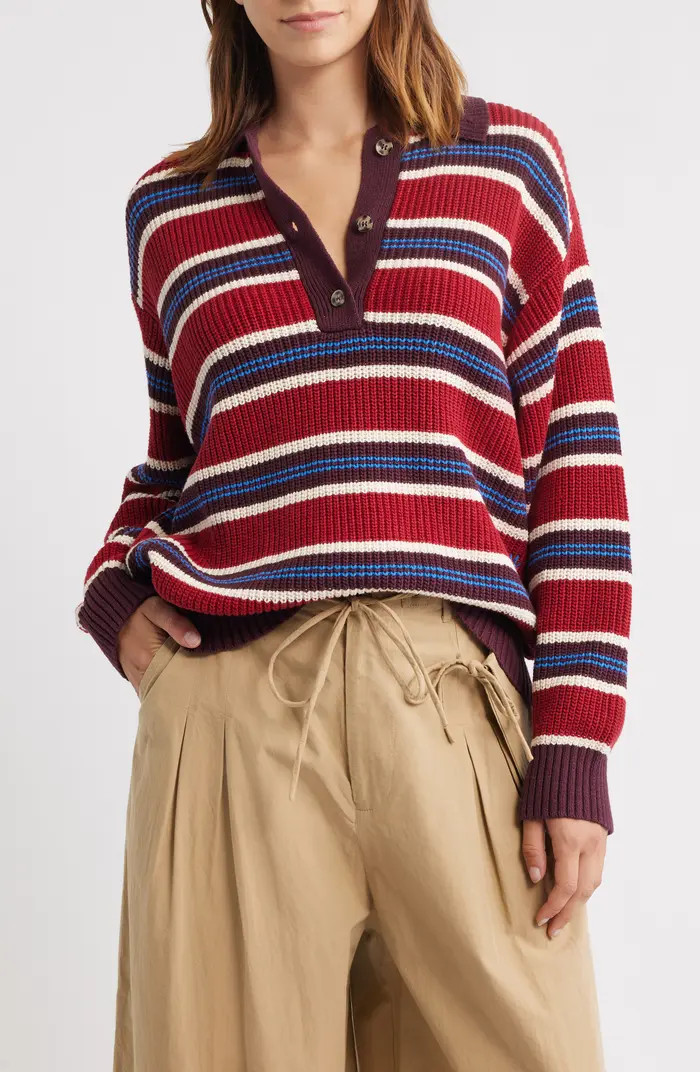 Ilona Stripe Organic Cotton Sweater | Nordstrom