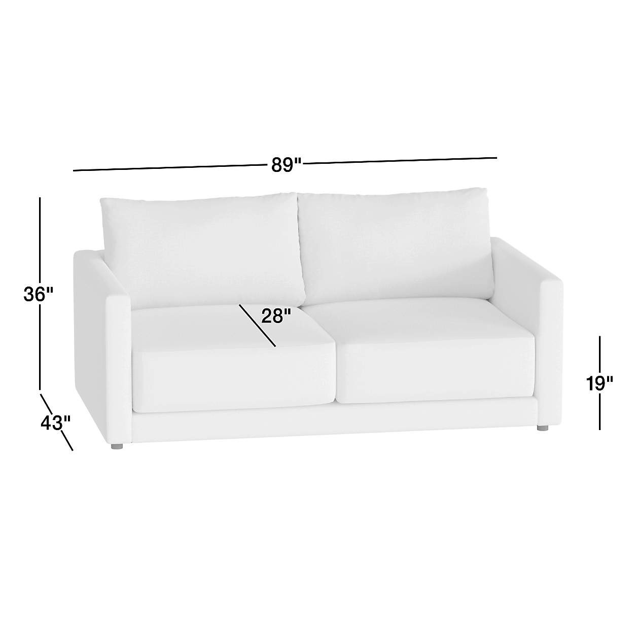 Gather Deep Sofa + Reviews | Crate & Barrel | Crate & Barrel