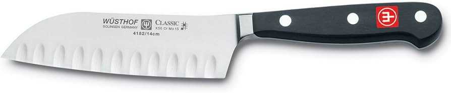Wusthof Classic Hollow-Edge Santoku 4182 , 5" | Amazon (US)