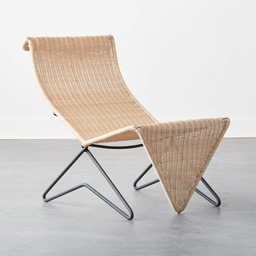 Sillon en Mimbre Wicker Lounge Chair | CB2 | CB2