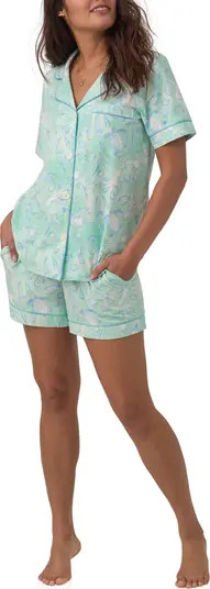 Print Stretch Organic Cotton Jersey Short Pajamas | Nordstrom