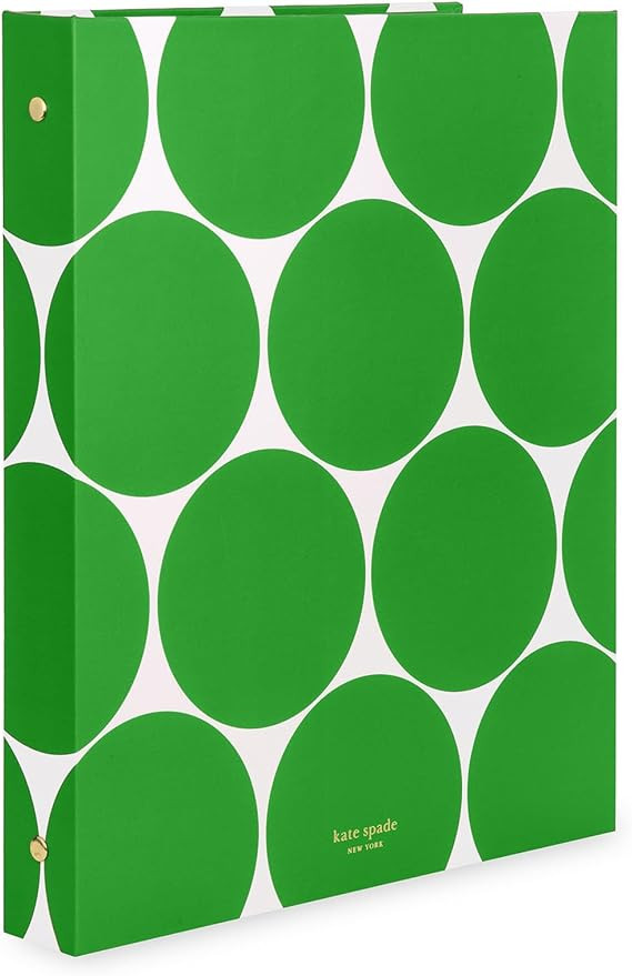 Kate Spade New York Cute 1 Inch Binder, Holds Letter Size 8.5'' x 11'' Paper, 3 Ring Binder with ... | Amazon (US)