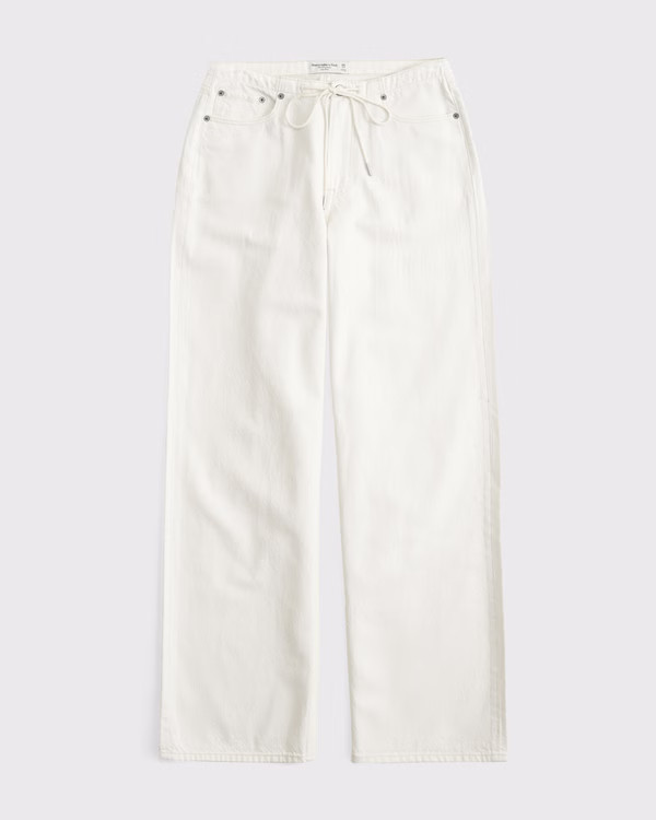 Curve Love Low Rise Ultra Loose Jean | Abercrombie & Fitch (US)