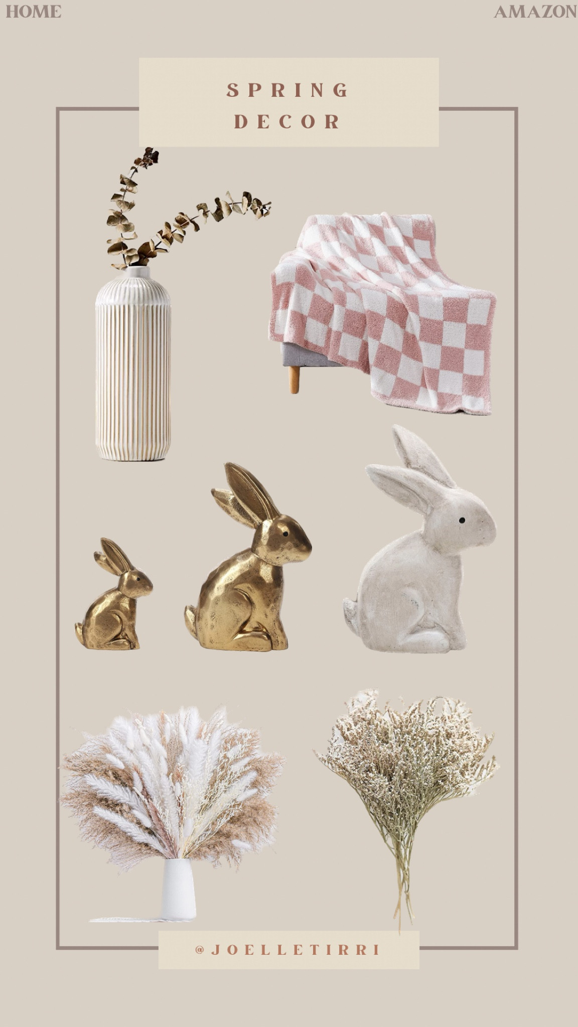 Amazon home decor for spring & Easter. 

#amazon #amazonhome #homedecor #springhomedecor 

#LTKhome #LTKSeasonal #LTKunder50