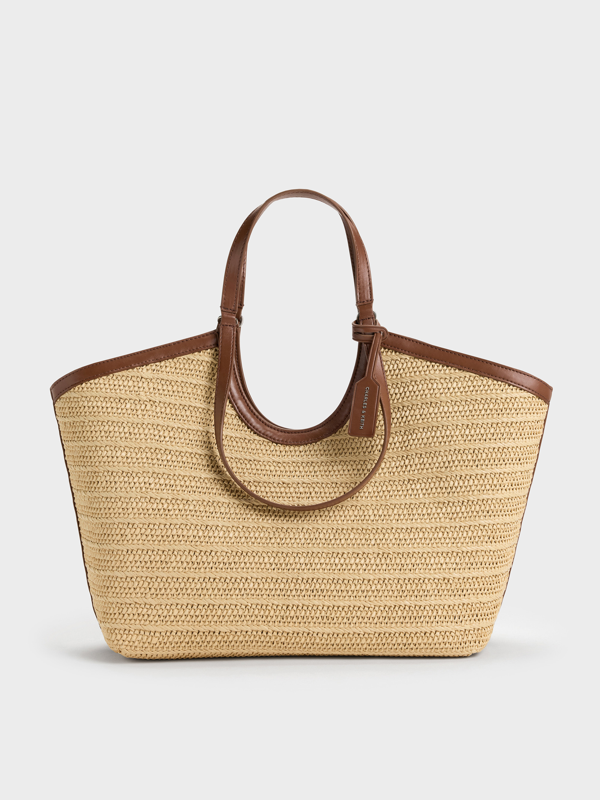 Ivette Geweven Raffia Tote | CHARLES & KEITH | Charles & Keith EU