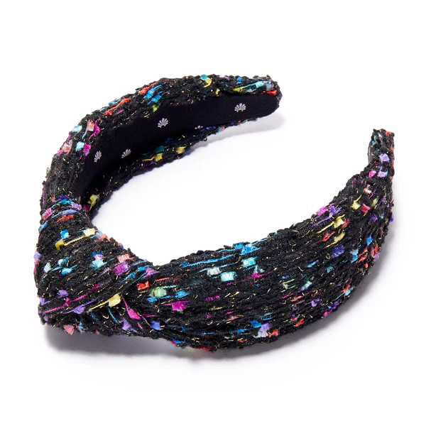 JET SHIMMER CONFETTI KNOTTED HEADBAND | LELE SADOUGHI