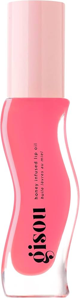 Gisou Honey Infused Hydrating Lip Oil, Nourishing Lip Moisturizer for Dry Lips (Raspberry Swirl) | Amazon (US)