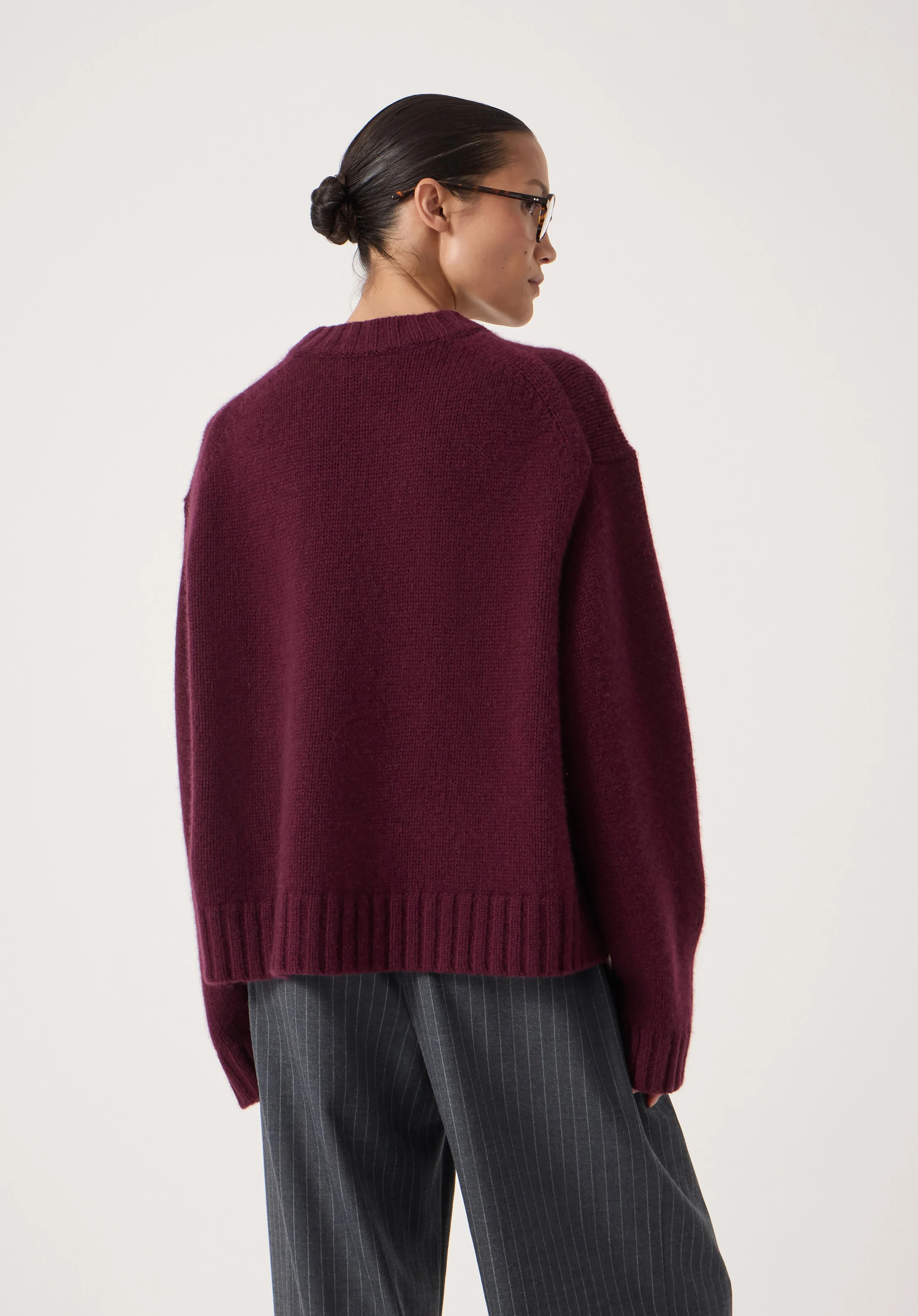 Cora Relaxed Chunky Cashmere Crew Jumper | Hush UK