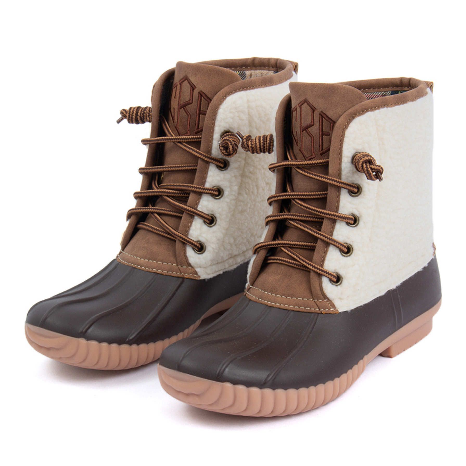 Monogrammed Sherpa Duck Boots | Marleylilly
