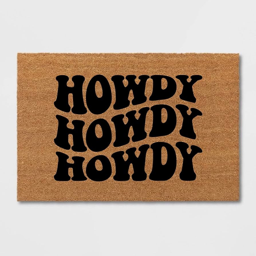 Cute Doormat Play Howdy Door Mat Welcome Mat Home Door Mat Western Door Mat Cute Door Mat Birthda... | Amazon (US)