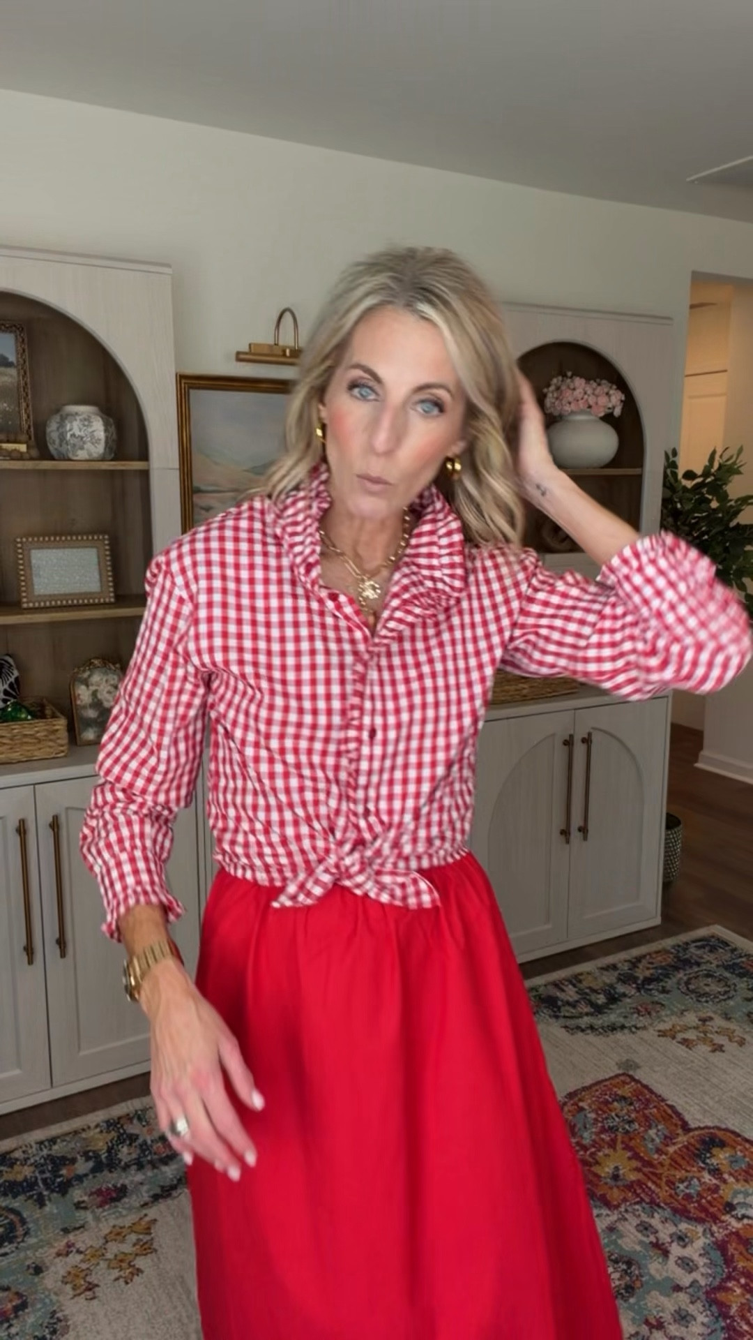 One dress, six ways ❤️ This new Free Assembly Walmart dress is $32 and I styled it multiple ways using pieces all under $30. From wearing it alone with a belt to layering with sweaters, cardigans, and button downs… this one does it all. Easy outfits, more mileage, less spending.

Comment DRESS and I’ll send you the link. Wearing a size extra small in the dress – size small and all tops… everything linked including first outfit  

Walmart style, Walmart, fashion, Walmart spring