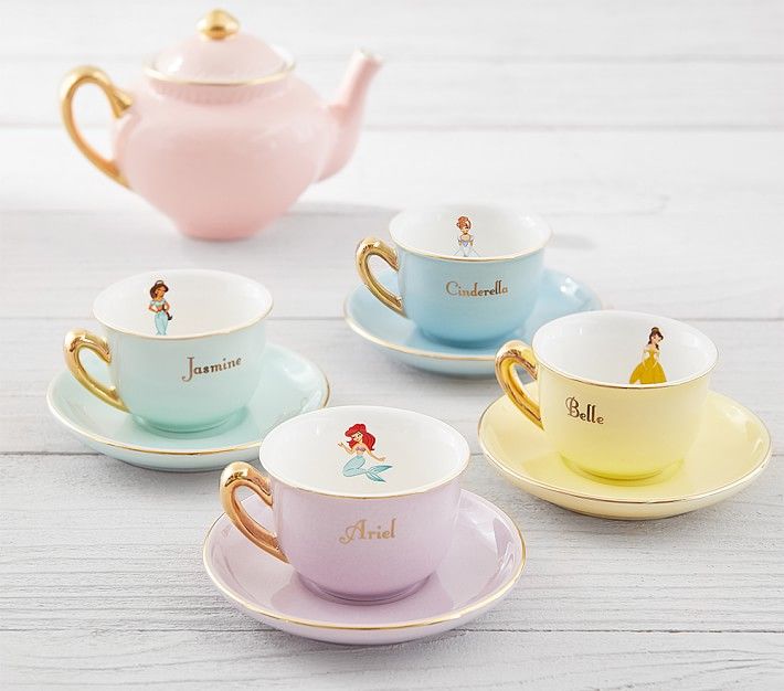 Disney Princess Porcelain Princess Tea Set | Pottery Barn Kids