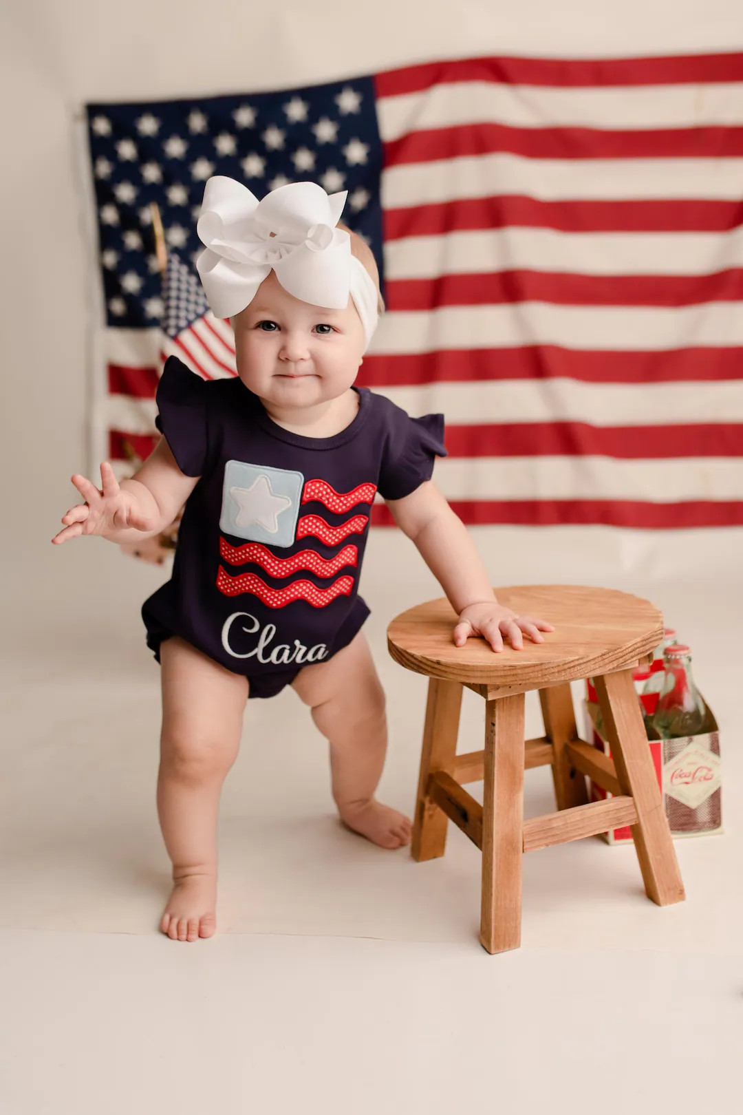 Girls Patriotic Outfit, Flag Shirt, Girls Summer Bubble, Girls Fourth of July Outfit, Girls Memor... | Etsy (Global)