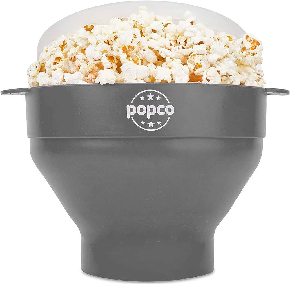 The Original Popco Silicone Microwave Popcorn Popper with Handles, Silicone Popcorn Maker, Collap... | Amazon (US)