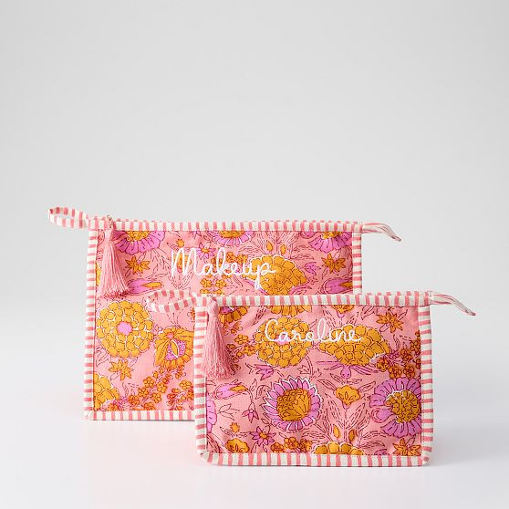 Block Print Canvas Pouch | Mark and Graham