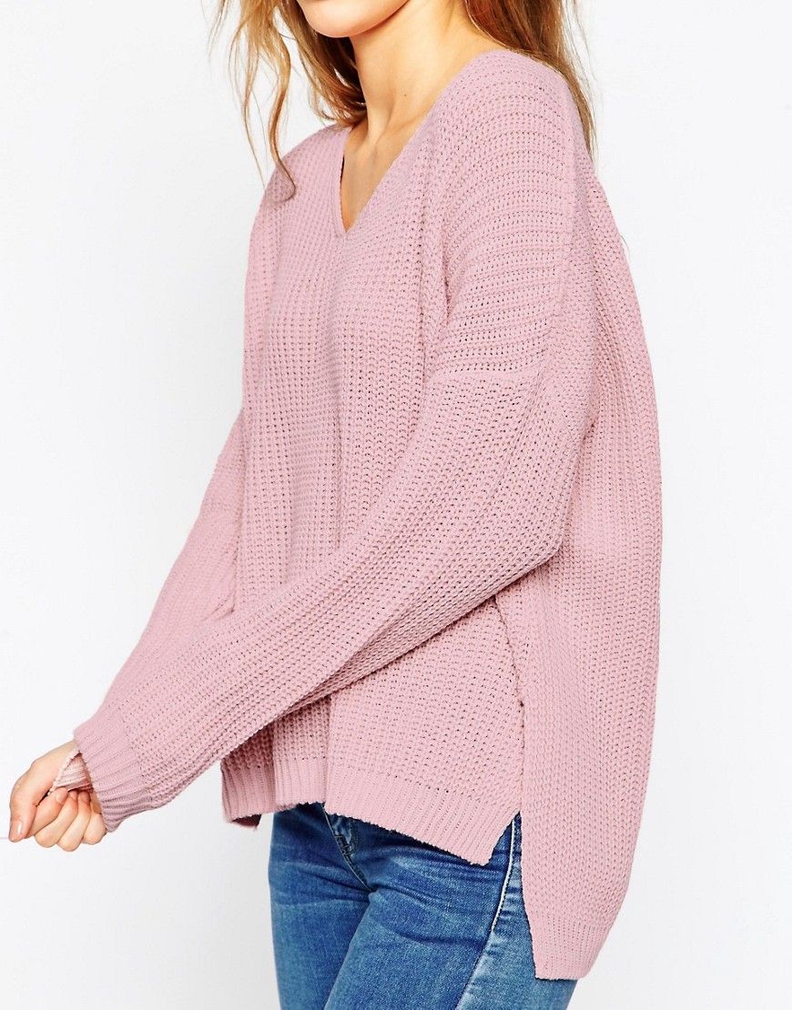 ASOS Ultimate Chunky Sweater With V Neck | ASOS US