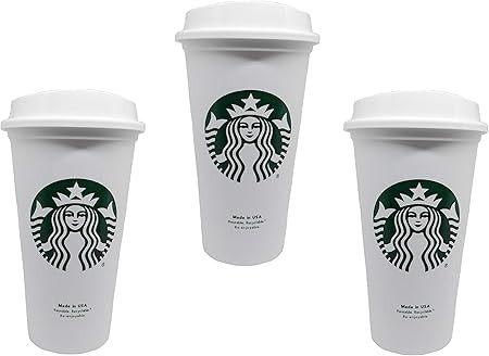 Starbucks Reusable Cup To Go Travel Coffee Tea Tumbler 16 Oz (Pack of 3) | Amazon (US)
