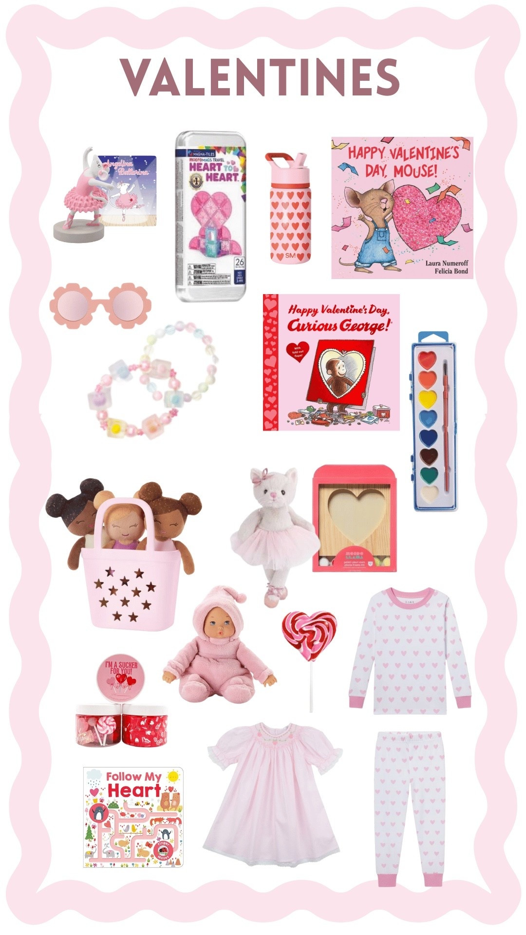 A fun little round up for a little girls valentine basket ❤️

#LTKKids #LTKSeasonal #LTKValentine
