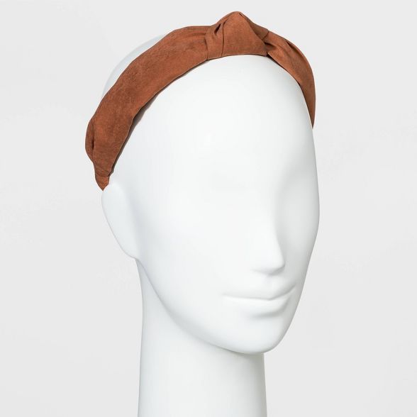 Soft Suede Fabric Knot Headband - Universal Thread™ | Target