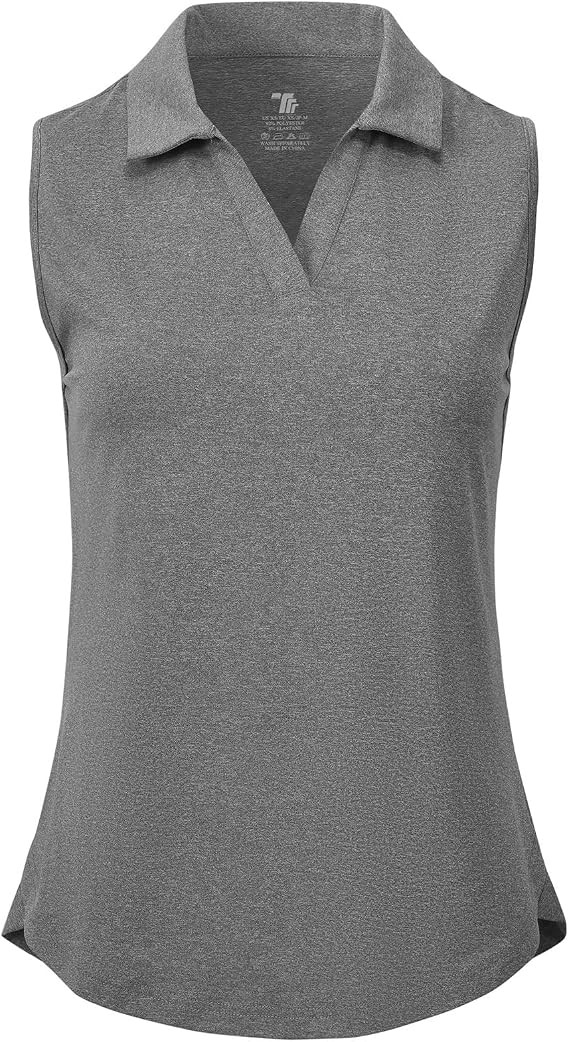 BGOWATU Women's Sleeveless Golf Polo Shirts Collared V Neck Tennis Tank Tops UPF 50+ Quick Dry Li... | Amazon (US)