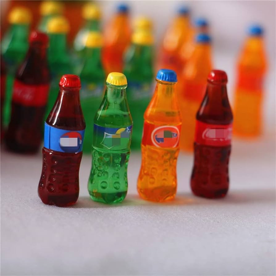 Dollhouse Decoration Accessories, 1:12 Dollhouse Ornament 4 Pcs Mini Simulation Bottled Cola Soda... | Amazon (US)
