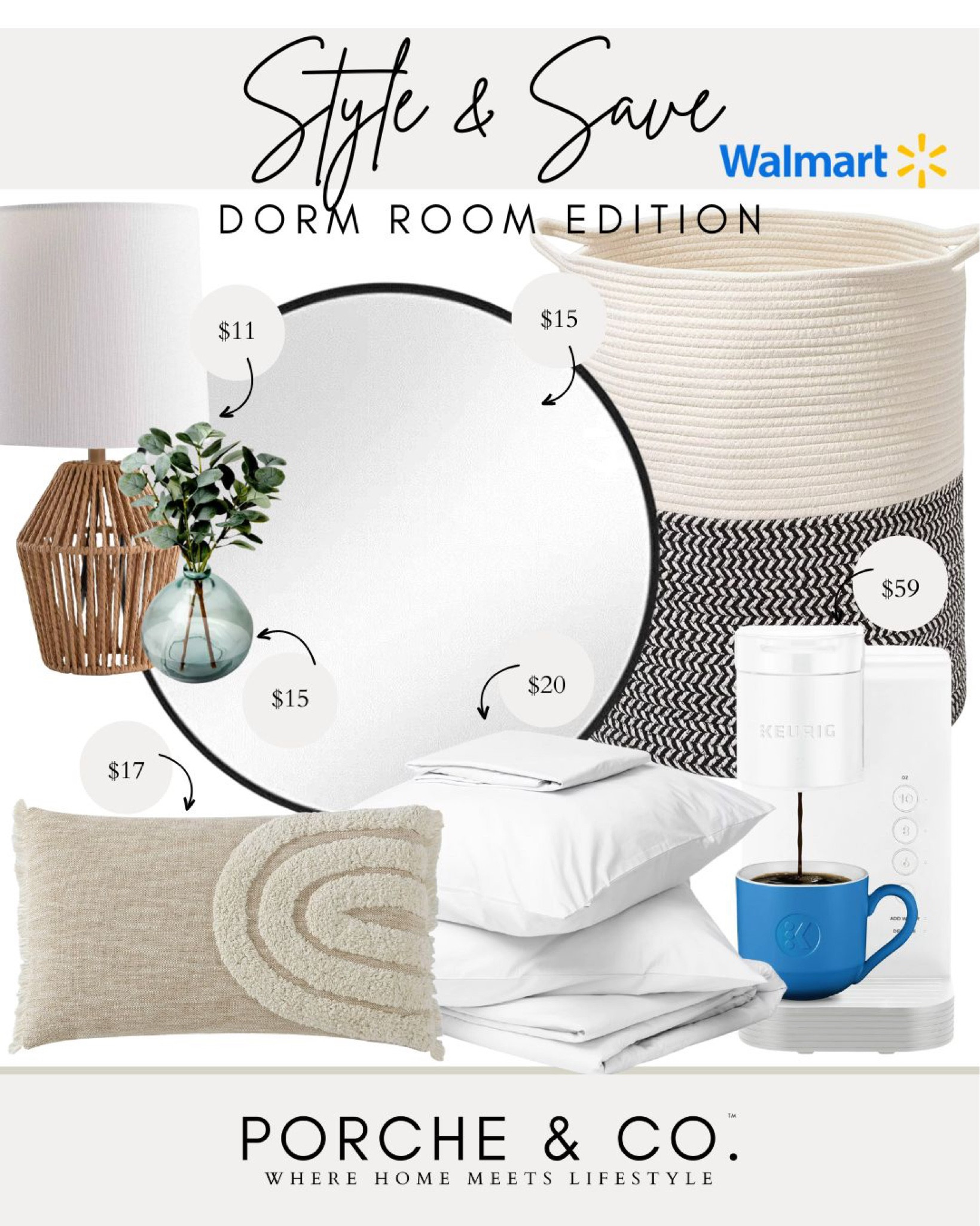 Style and save, dorm room finds, Walmart dorm room decor
#visionboard #moodboard #porcheandco

#LTKFind #LTKsalealert #LTKBacktoSchool