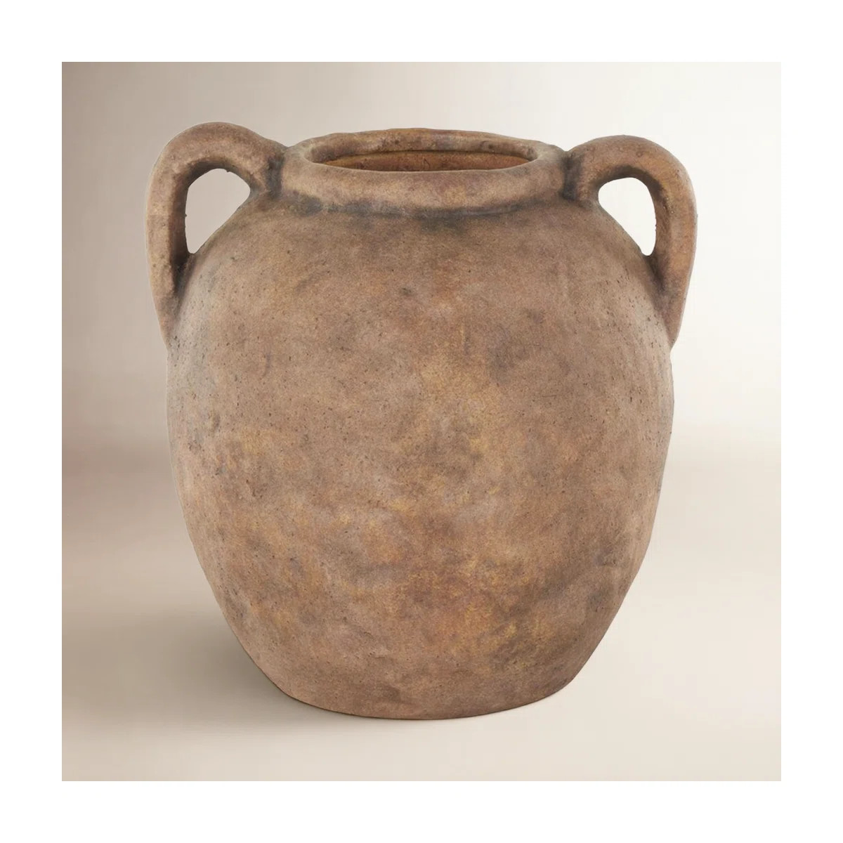 Badgley Ceramic Antique Style Textured Vase With Shadings And Handles | Wayfair North America