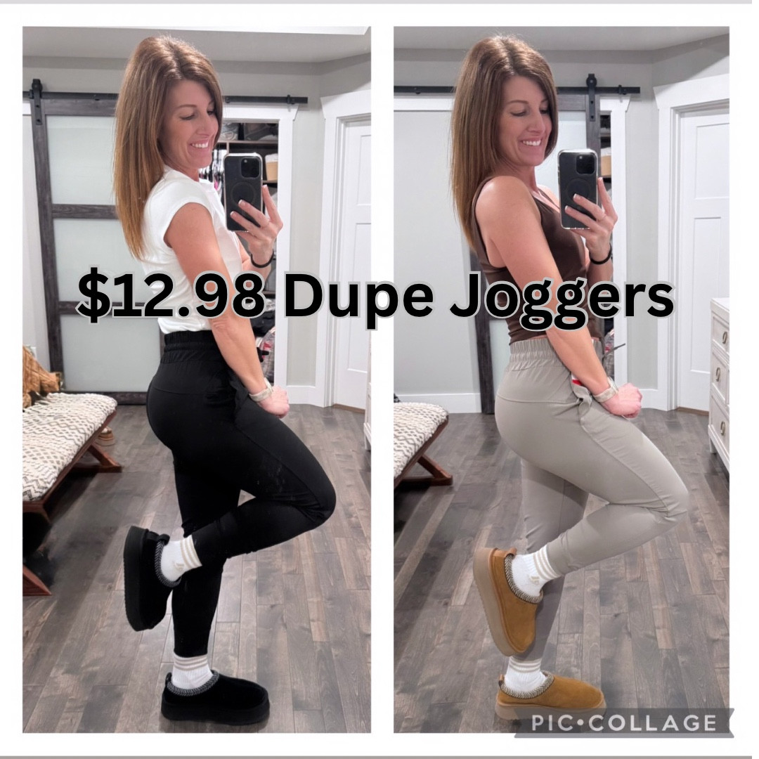 🚨 @Samsclub #FTW with the 🌟$12.98🌟L🫶🏼Lu dupe joggers! 👏🏼 they sell OUT everrry year!! 😱 So order them now while you can!! 

⭐️{BUTTERY} smooth material 
⭐️many color options
⭐️ elastic waist with a functional drawstring
⭐️ tall girl approved 
⭐️ pockets

❤️‍🔥OPE—and check out the Koolaburra by UGG platform slippers—on sale for $64.99!! ❤️‍🔥

Why pay those BIG BUCKS when you don’t have to!? 

Also peep the white tee from Walmart I posted last week! You can literally wear those with ANYTHING 🤌🏼

I am 5’5” 135 lbs and wearing the XS! These run a little generous! 

#LTKActive #LTKU #LTKSaleAlert