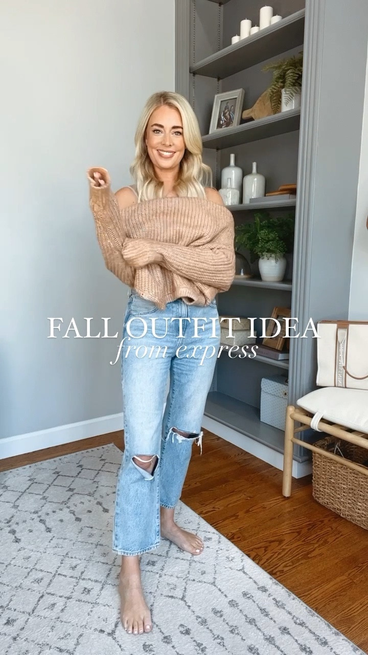 Fall Outfit Idea // this outfit is perfect for errands, day dates or watching your kids sports games in! Everything fits true to size 

Fall outfits, jeans, sweater, casual outfit, express jeans, white sneakers

#LTKstyletip #LTKsalealert #LTKSeasonal