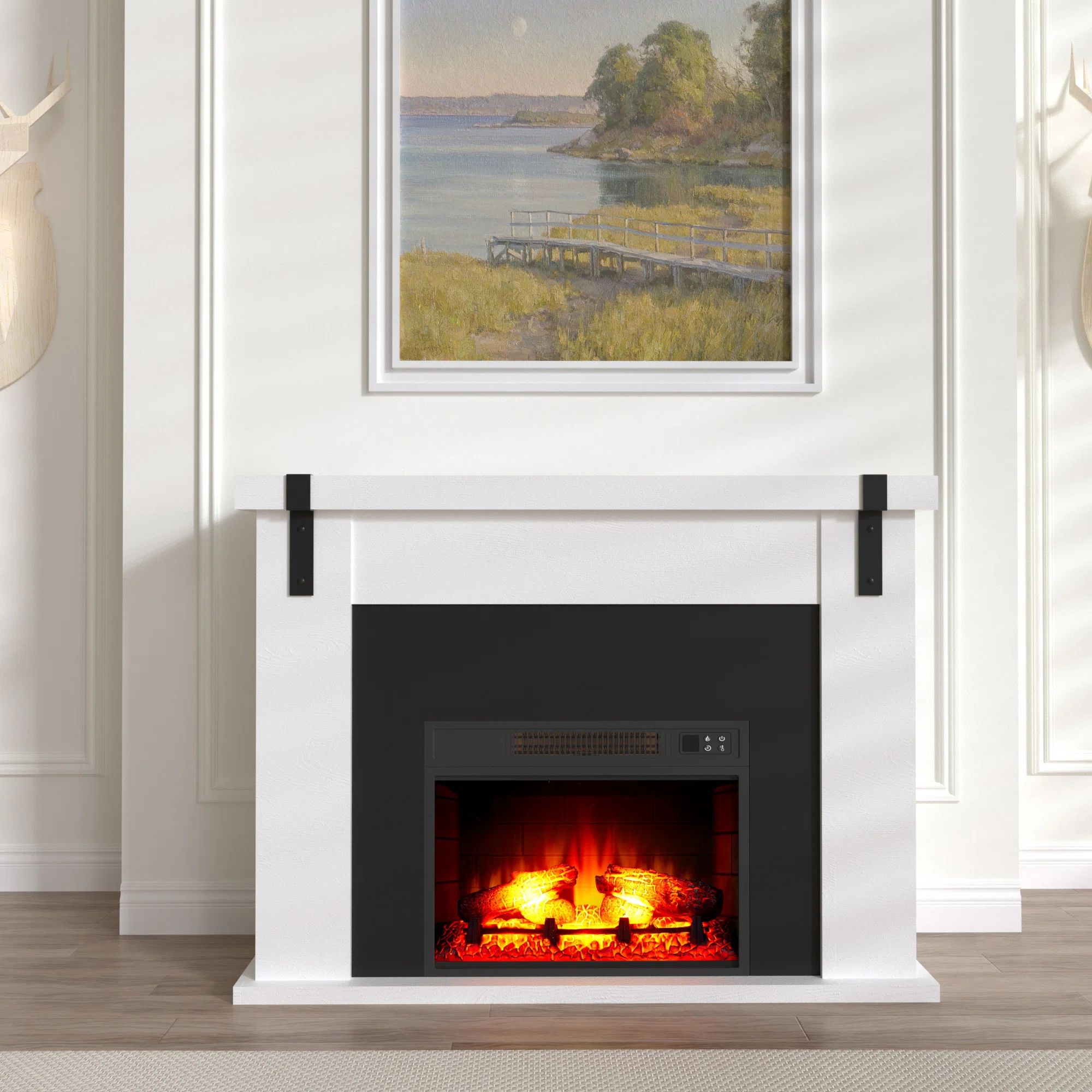 Brockie Electric Fireplace | Wayfair North America