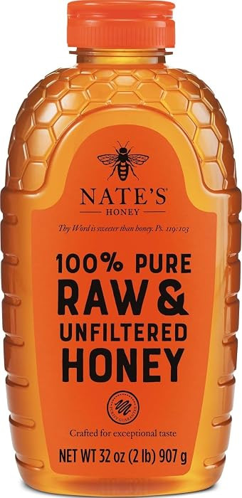 Nate's 100% Pure, Raw & Unfiltered Honey - 32oz. Squeeze Bottle | Amazon (US)